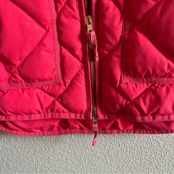 J. Crew Excursion Down Blend Quilted Puffer Vest Coral Small Style #92465 - Picture 8 of 9